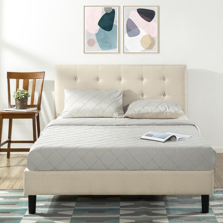 Zinus upholstered modern online classic tufted headboard